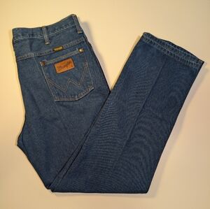 Vtg 80s Wrangler Cowboy Cut Made in USA High Rise Dad Jeans Fits 36x30 Tag 40x32